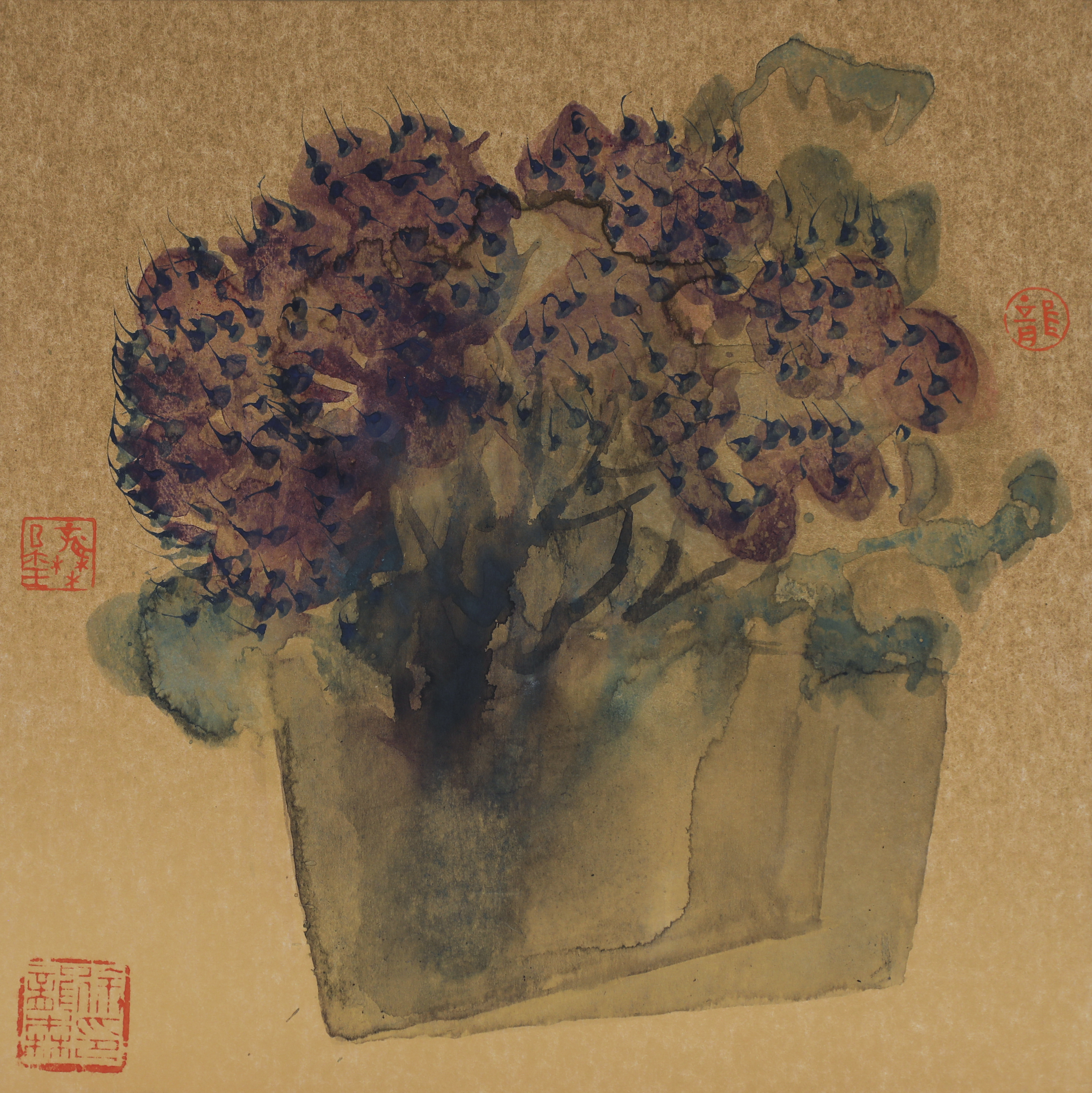 Potted Flowers Painted at Princeton No.14